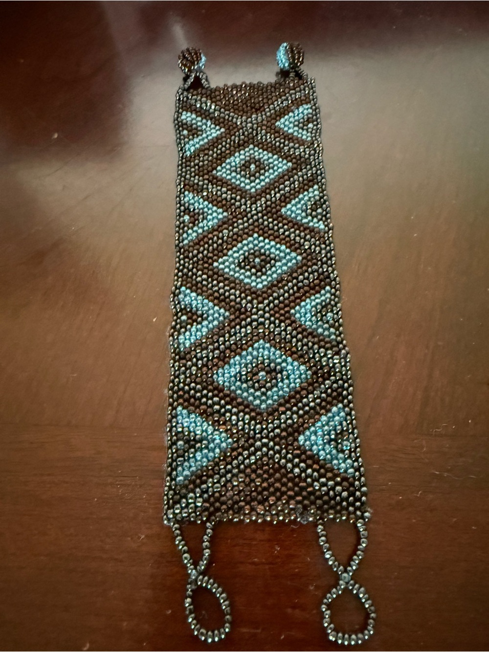 Blue Beaded Bracelet